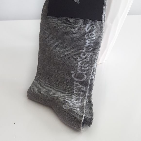 ▪Grey Christmas Socks▪ - Picture 3 of 4